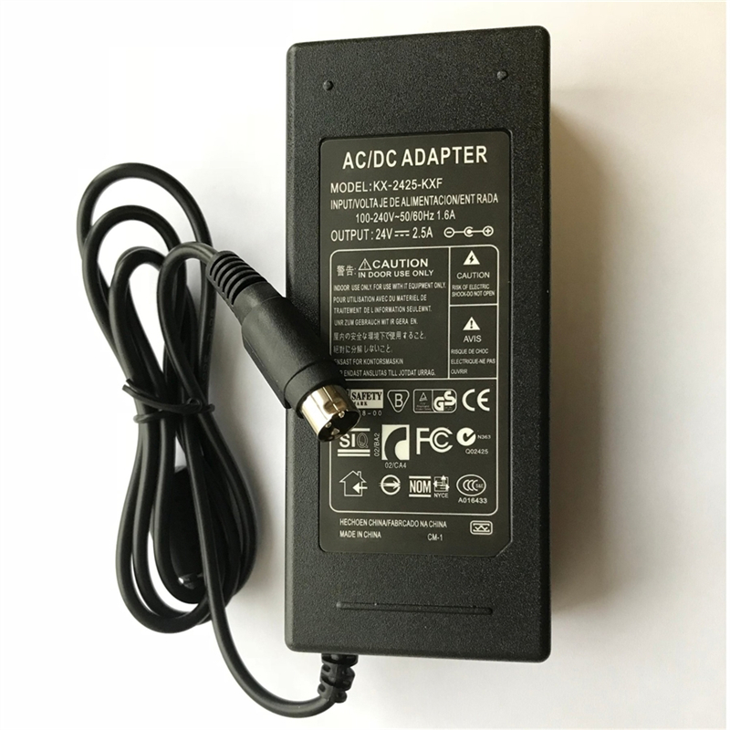 Адаптер 24V, 2.5A-3A, 3pin